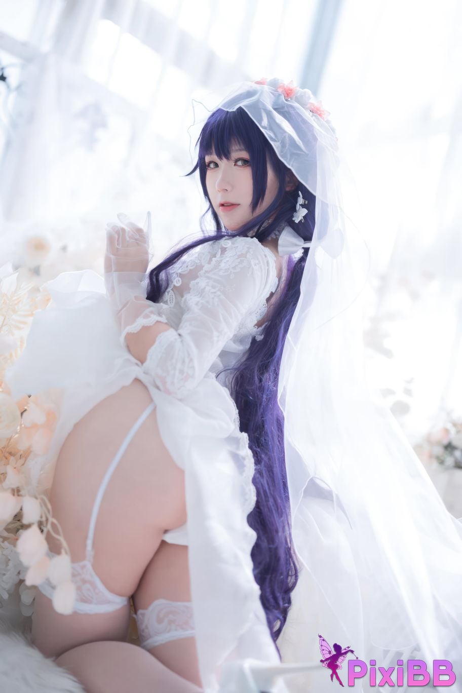 Cosplayer Sakura chan w azur lane Azuma Bride PixiBB.COM 004
