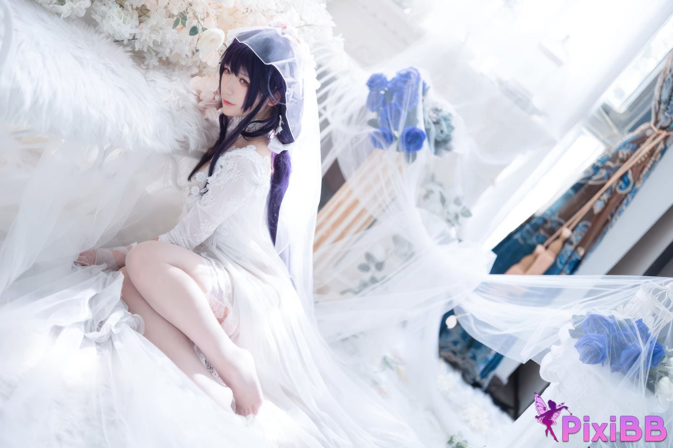 Cosplayer Sakura chan w azur lane Azuma Bride PixiBB.COM 007
