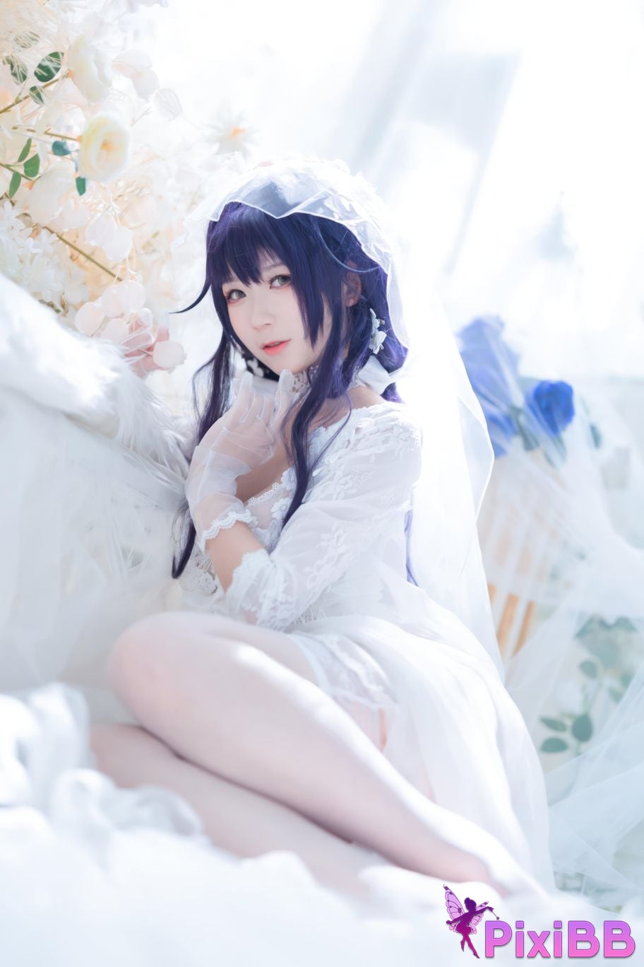 Cosplayer Sakura chan w azur lane Azuma Bride PixiBB.COM 008