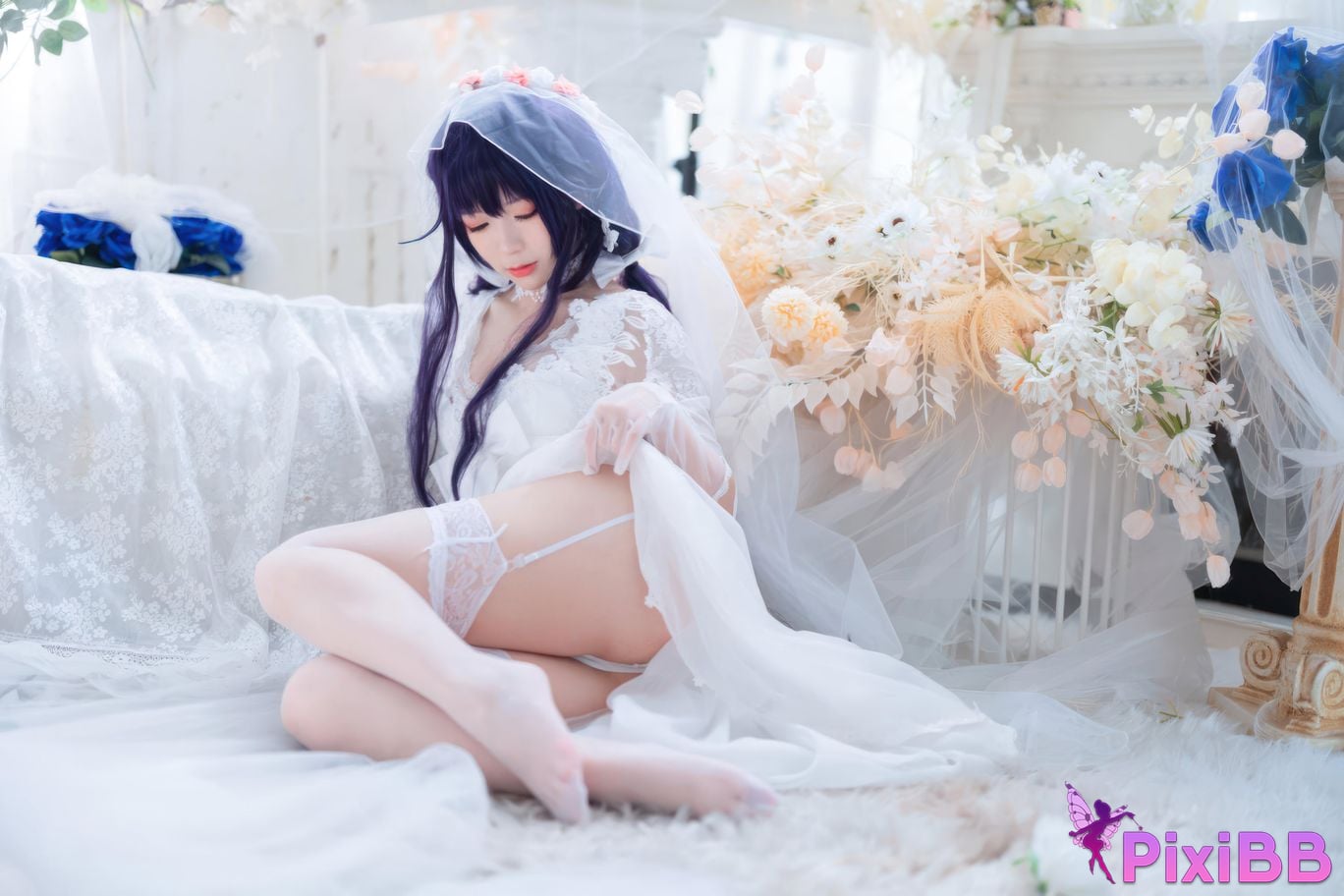 Cosplayer Sakura chan w azur lane Azuma Bride PixiBB.COM 010