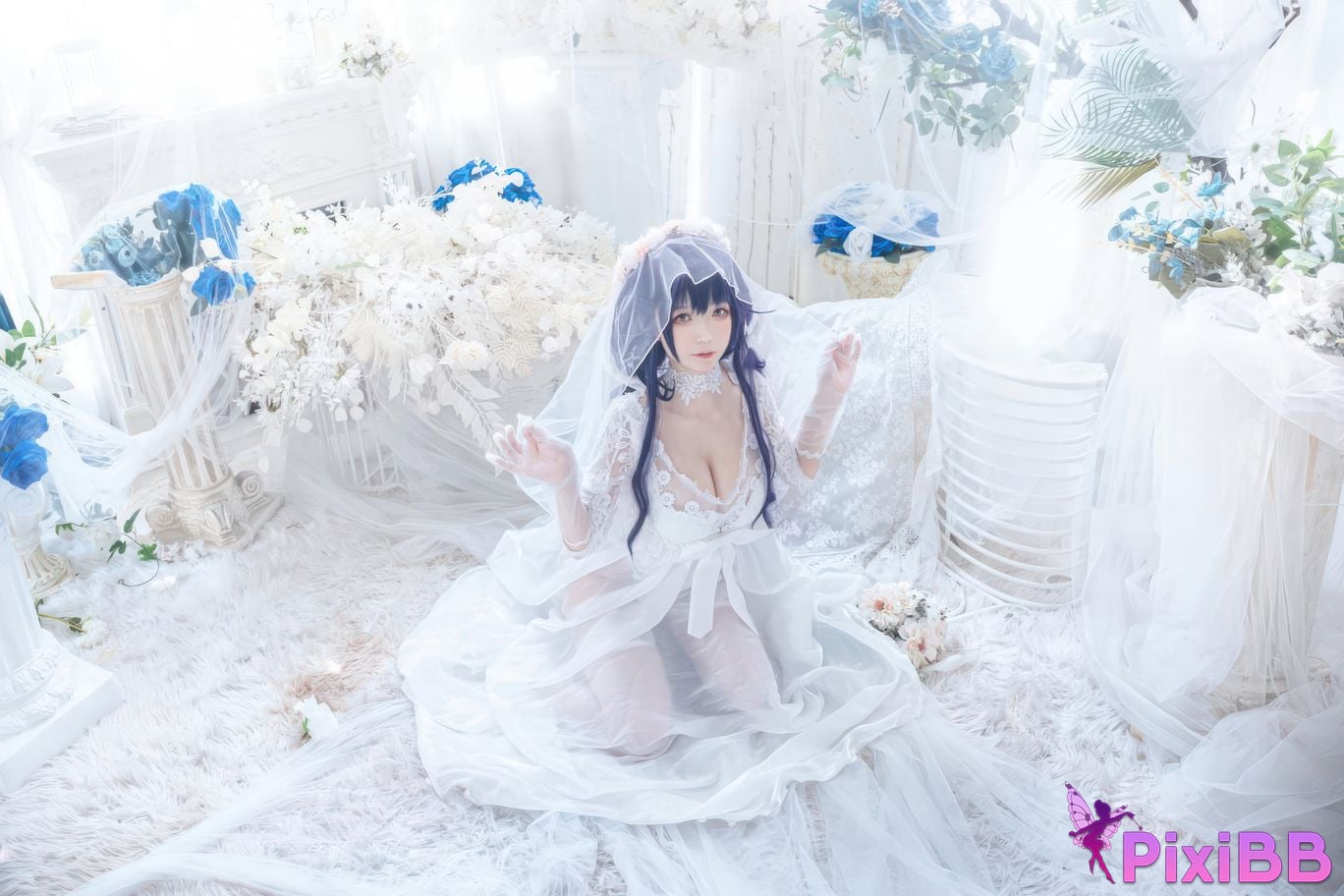 Cosplayer Sakura chan w azur lane Azuma Bride PixiBB.COM 011