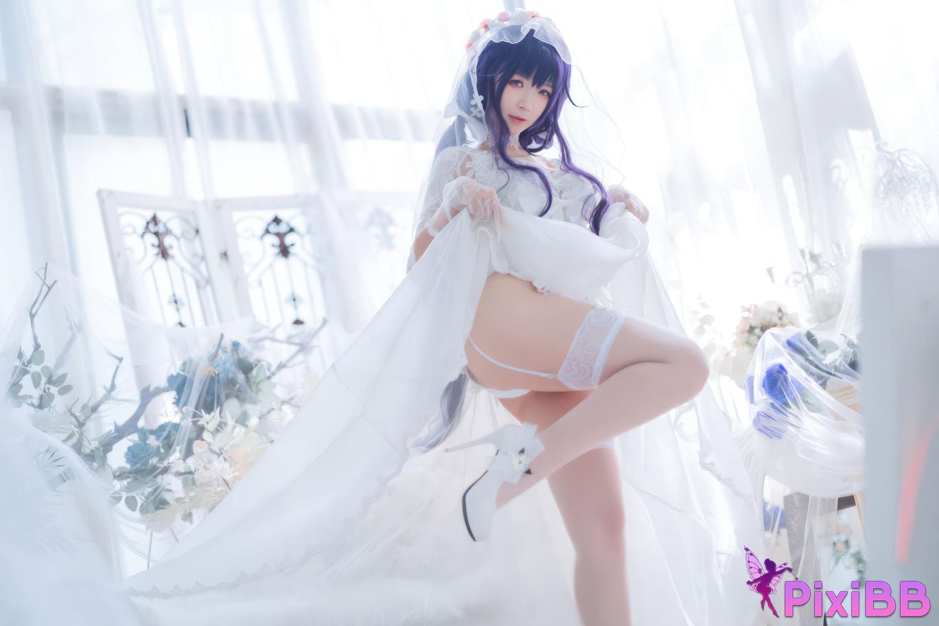 Cosplayer Sakura chan w azur lane Azuma Bride PixiBB.COM 014