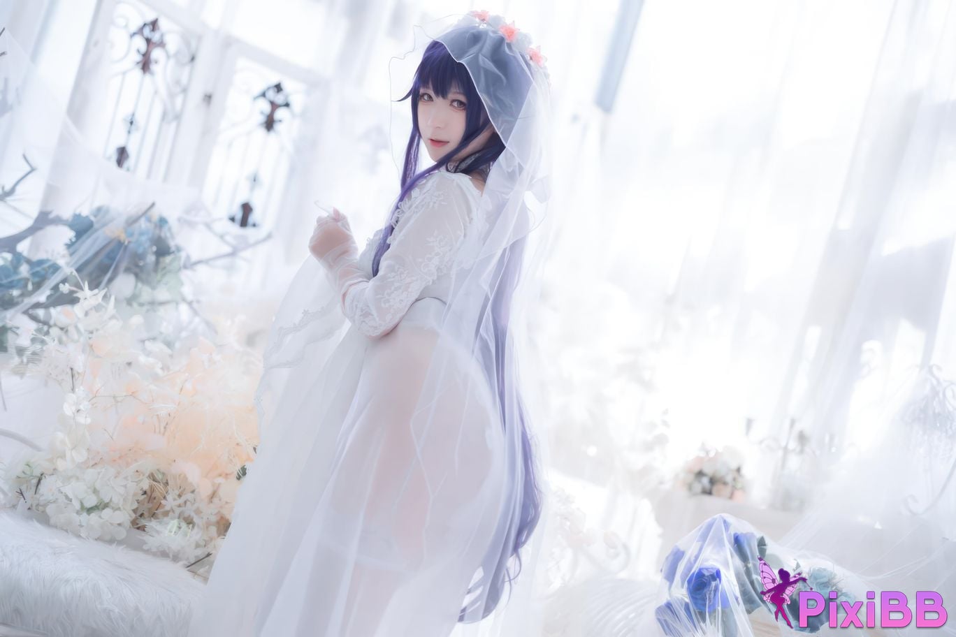 Cosplayer Sakura chan w azur lane Azuma Bride PixiBB.COM 015