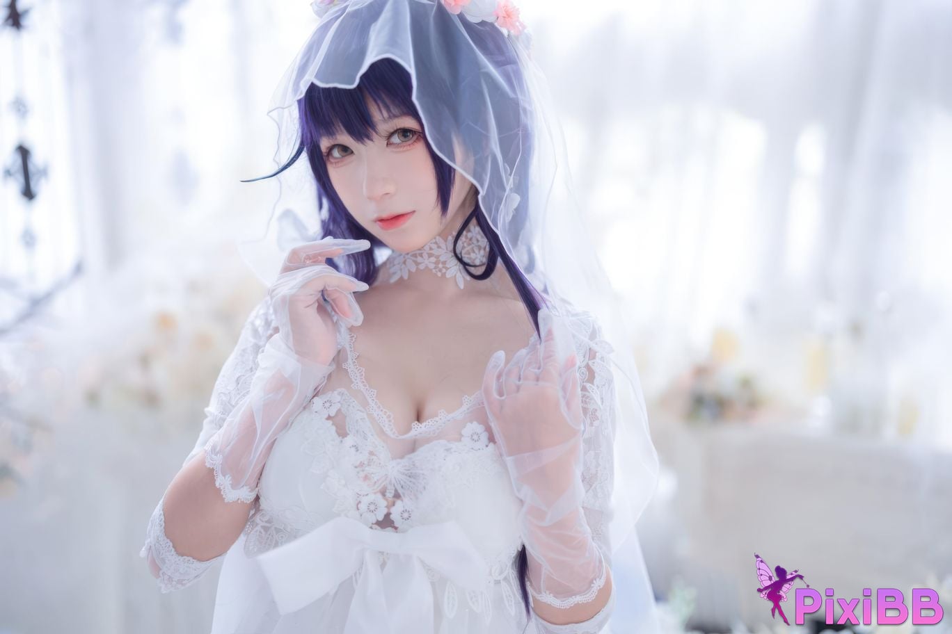 Cosplayer Sakura chan w azur lane Azuma Bride PixiBB.COM 016