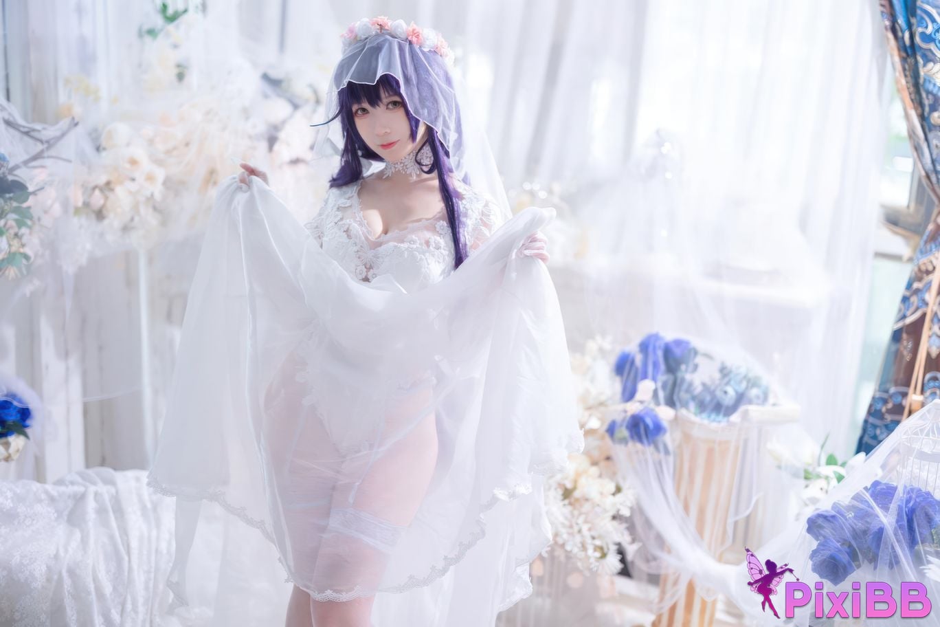Cosplayer Sakura chan w azur lane Azuma Bride PixiBB.COM 018