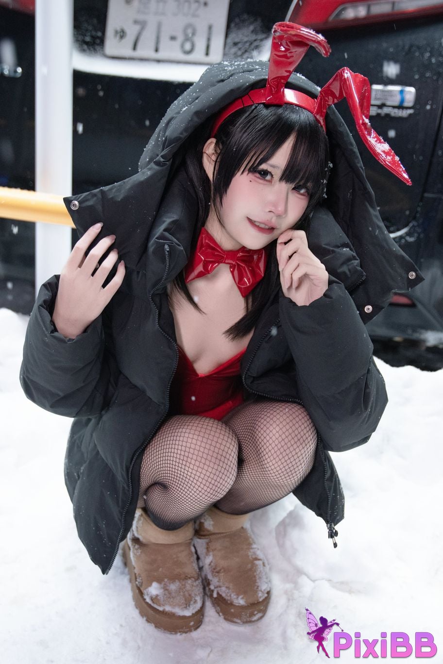 Cosplayer Shimizu Nagi 24h Red Rabbit Parking Lot PixiBB.COM 010