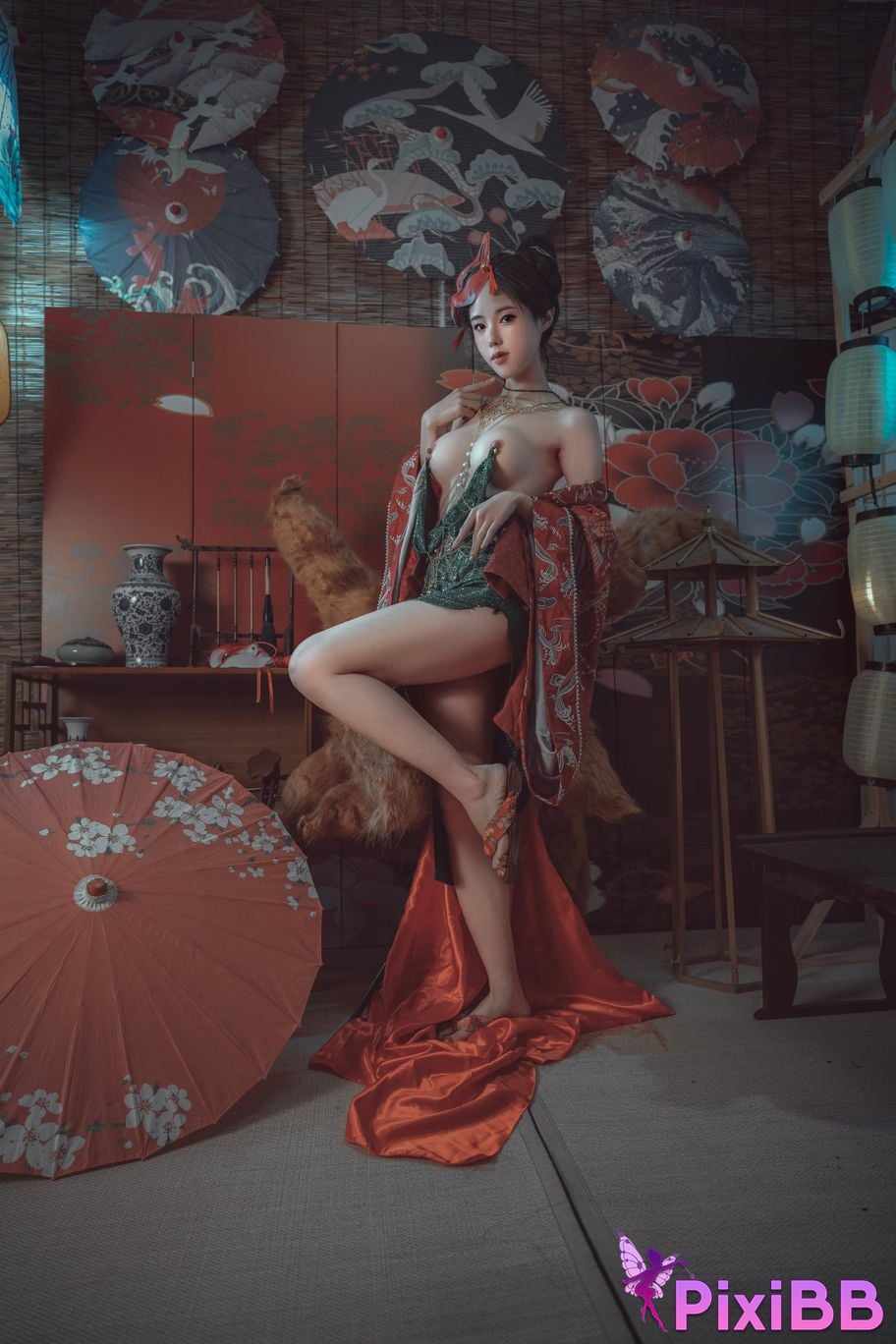 Cosplayer Titanium alloy TiTi Qingqiu Red Fox PixiBB.COM 004