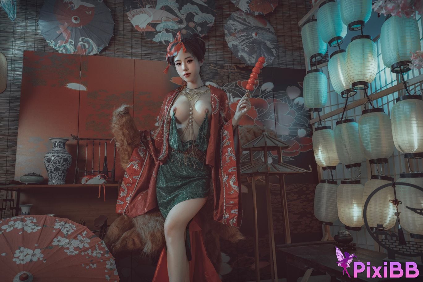 Cosplayer Titanium alloy TiTi Qingqiu Red Fox PixiBB.COM 005