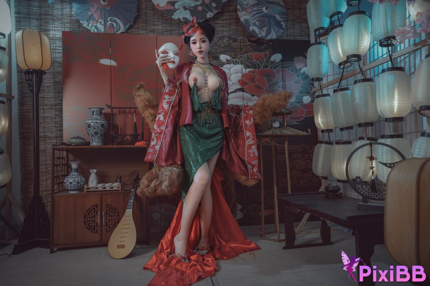 Cosplayer Titanium alloy TiTi Qingqiu Red Fox PixiBB.COM 034