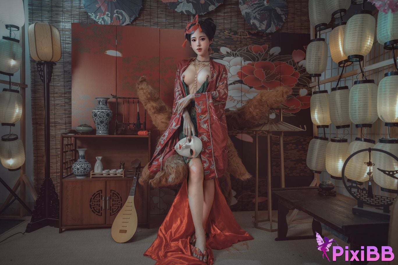 Cosplayer Titanium alloy TiTi Qingqiu Red Fox PixiBB.COM 056