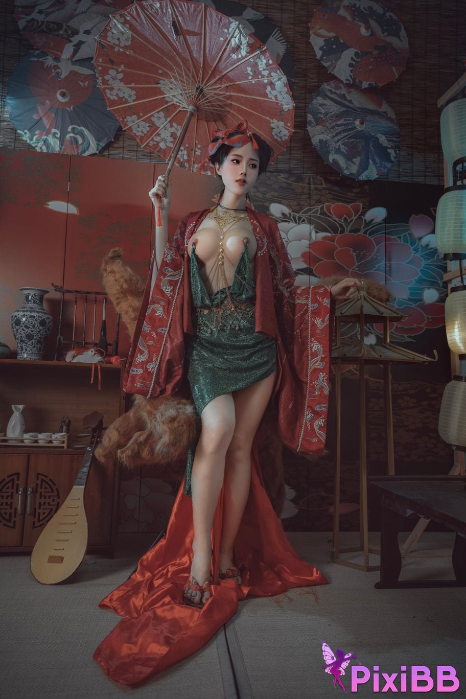 Cosplayer Titanium alloy TiTi Qingqiu Red Fox PixiBB.COM 064