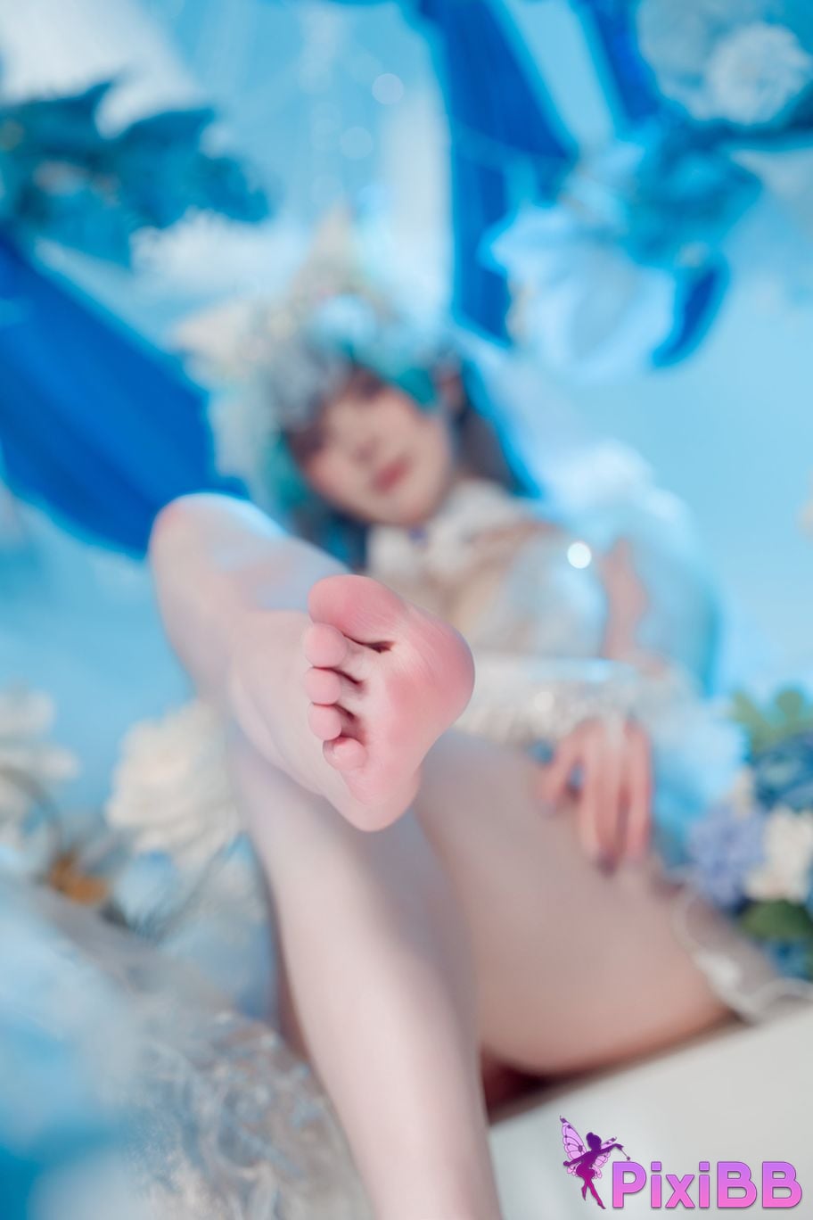 Cosplayer Natsuko Xia Xiazi azur lane cheshire wedding dress PixiBB.COM 018