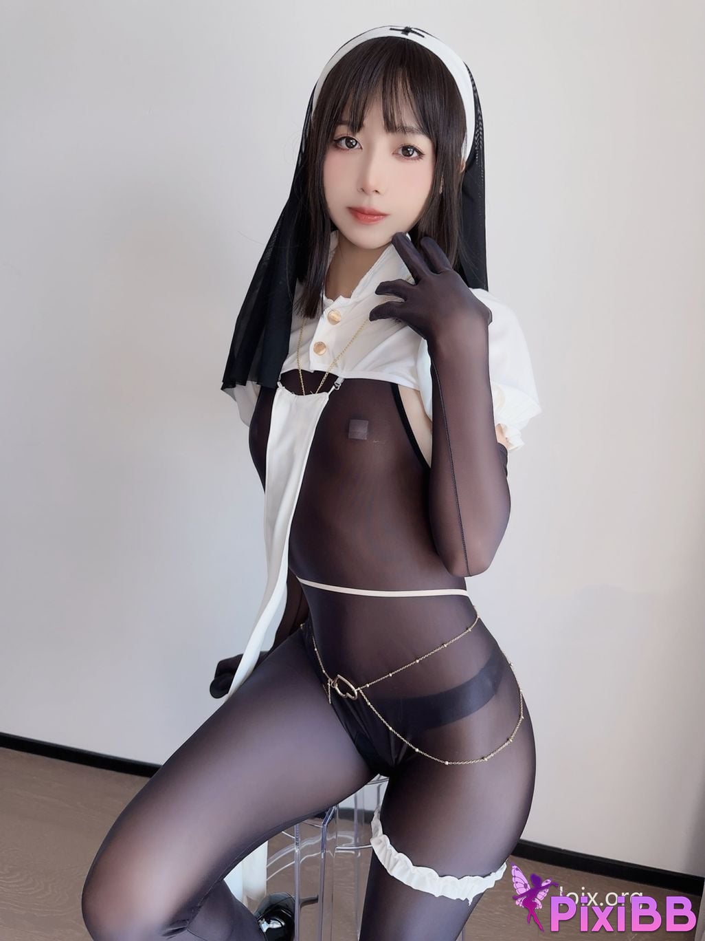 Cosplayer Pudding method Dafa Battle torn Sister PixiBB.COM 035