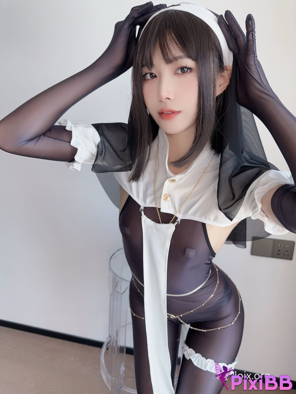 Cosplayer Pudding method Dafa Battle torn Sister PixiBB.COM 037