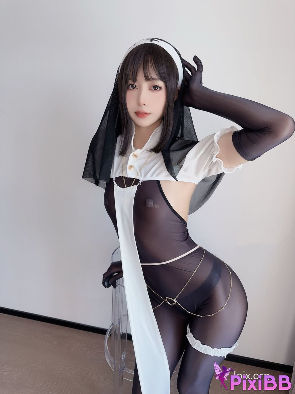 Cosplayer Pudding method Dafa Battle torn Sister PixiBB.COM 038