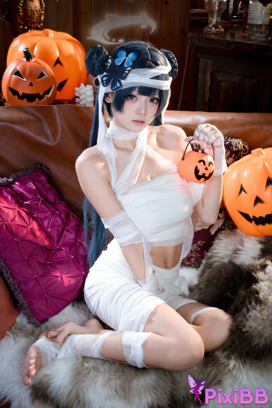 Cosplayer Jiuqi Meow What a nice view and Feisaki Halloween PixiBB.COM 004