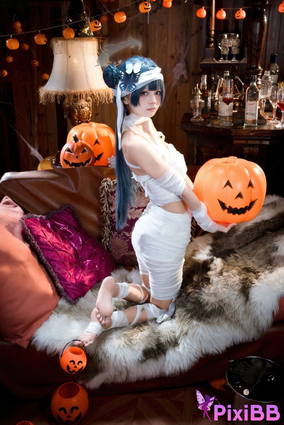 Cosplayer Jiuqi Meow What a nice view and Feisaki Halloween PixiBB.COM 005