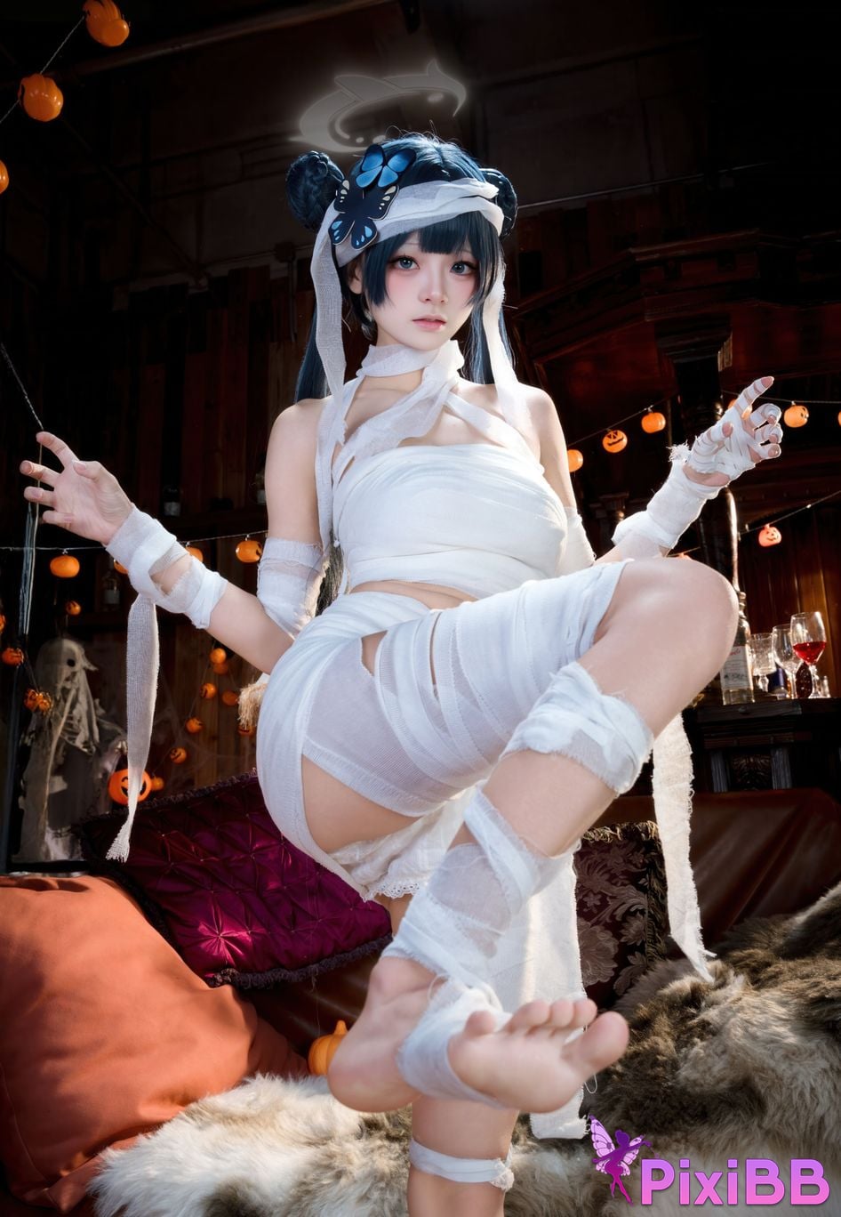 Cosplayer Jiuqi Meow What a nice view and Feisaki Halloween PixiBB.COM 006