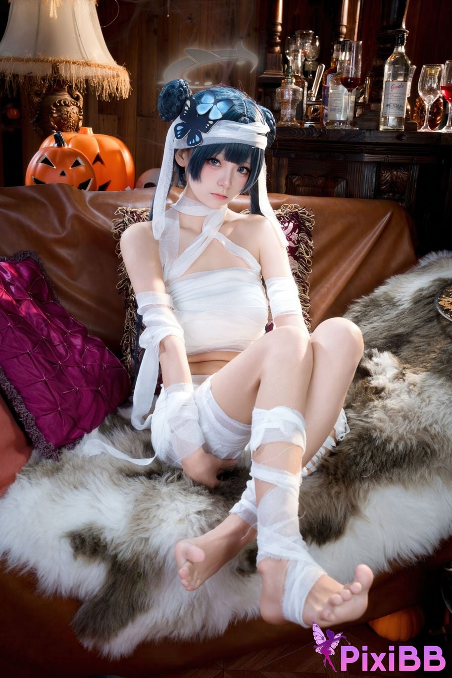 Cosplayer Jiuqi Meow What a nice view and Feisaki Halloween PixiBB.COM 007