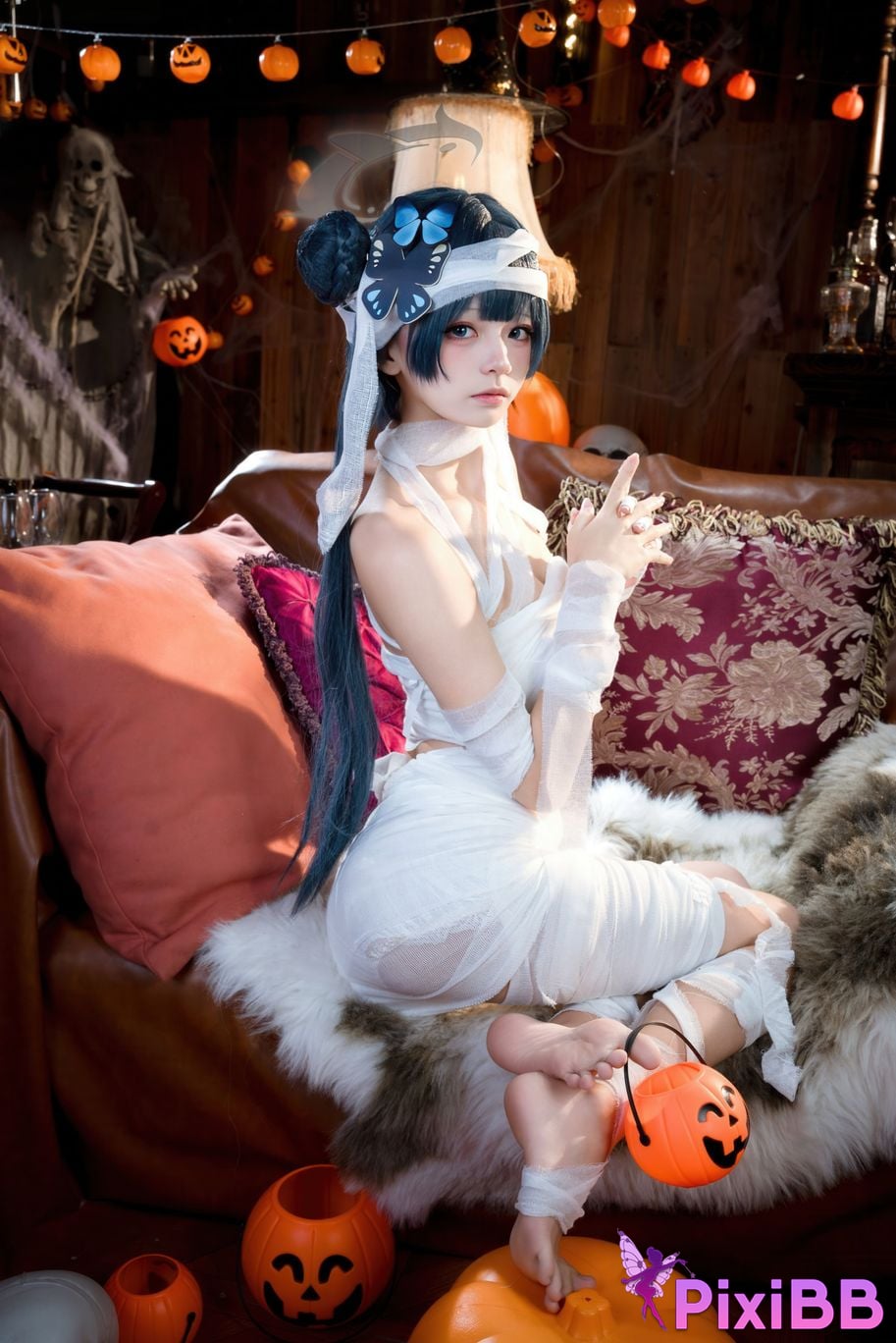 Cosplayer Jiuqi Meow What a nice view and Feisaki Halloween PixiBB.COM 012