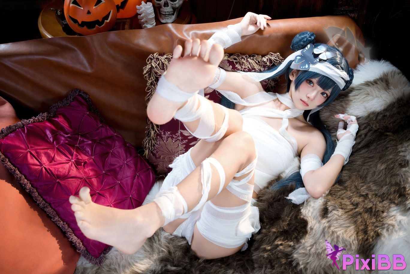 Cosplayer Jiuqi Meow What a nice view and Feisaki Halloween PixiBB.COM 013