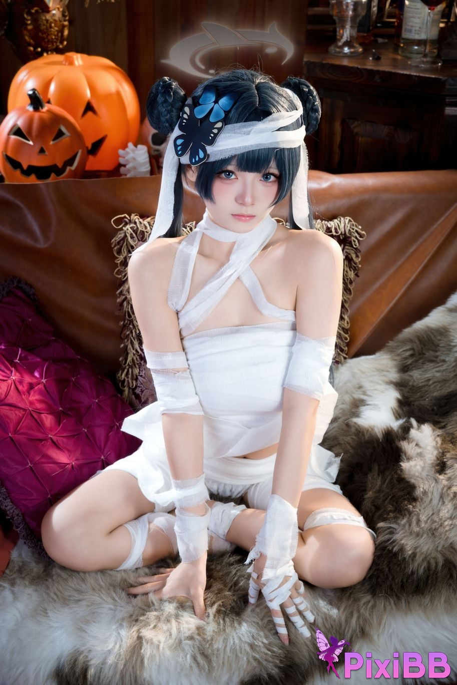 Cosplayer Jiuqi Meow What a nice view and Feisaki Halloween PixiBB.COM 022