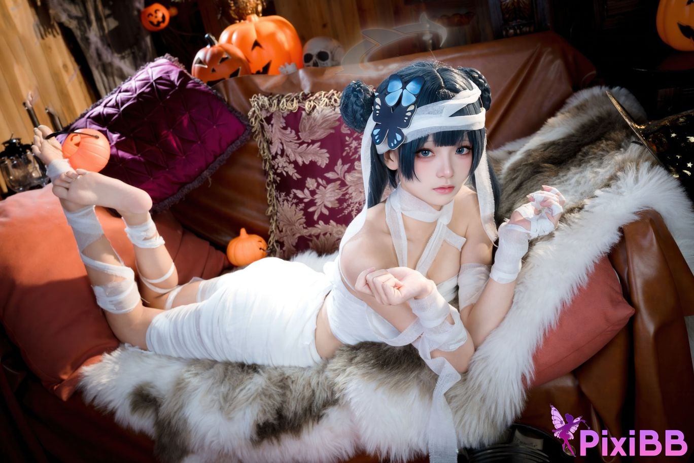 Cosplayer Jiuqi Meow What a nice view and Feisaki Halloween PixiBB.COM 023