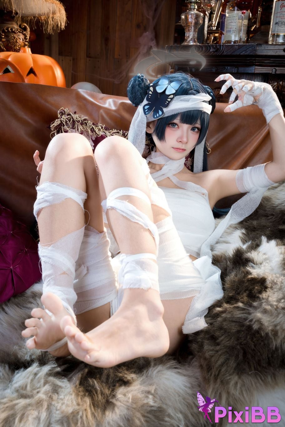 Cosplayer Jiuqi Meow What a nice view and Feisaki Halloween PixiBB.COM 024