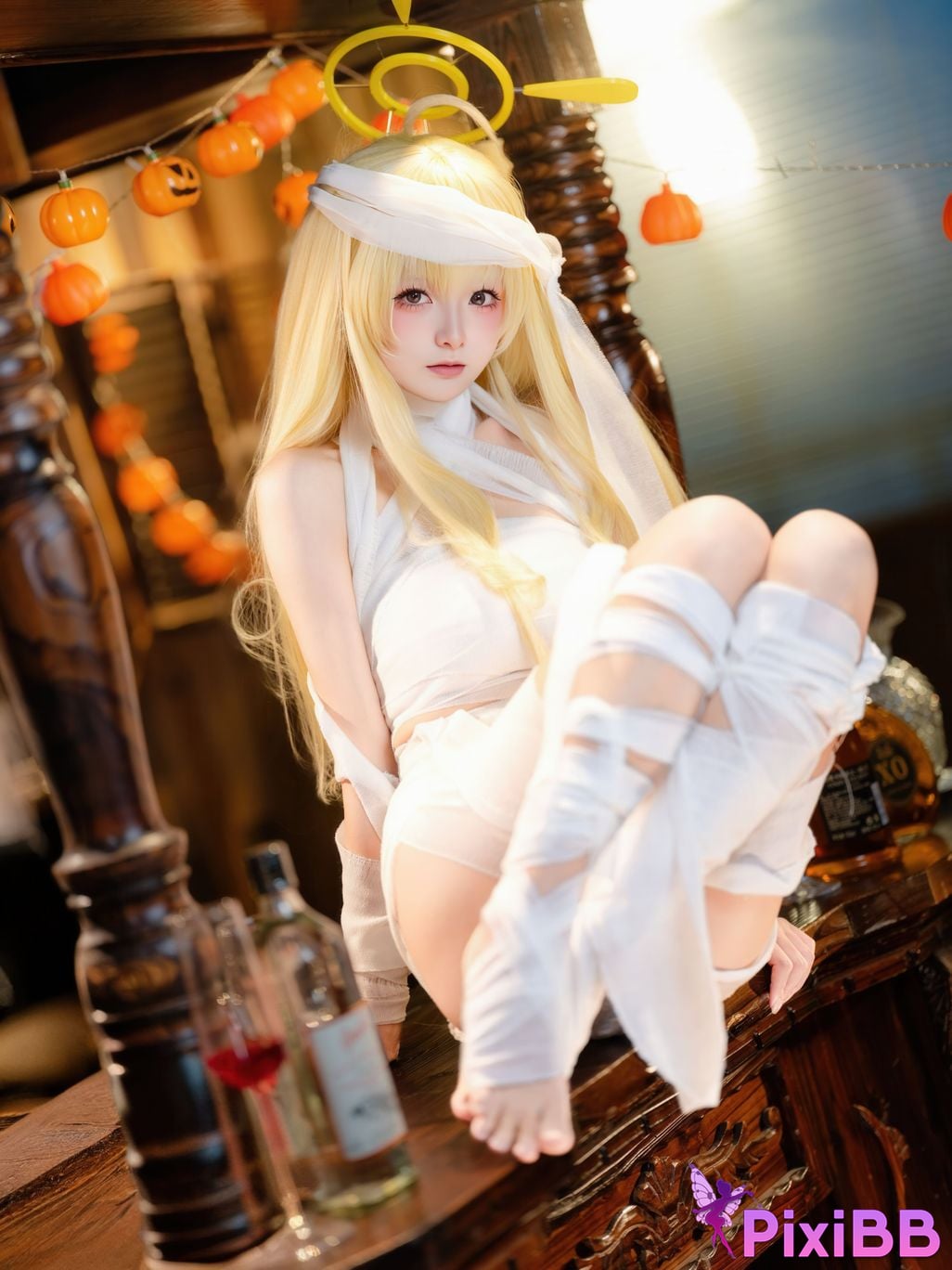 Cosplayer Jiuqi Meow What a nice view and Feisaki Halloween PixiBB.COM 044