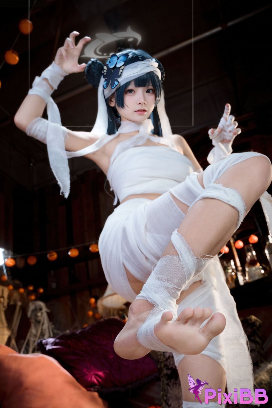 Cosplayer Jiuqi Meow What a nice view and Feisaki Halloween PixiBB.COM 045