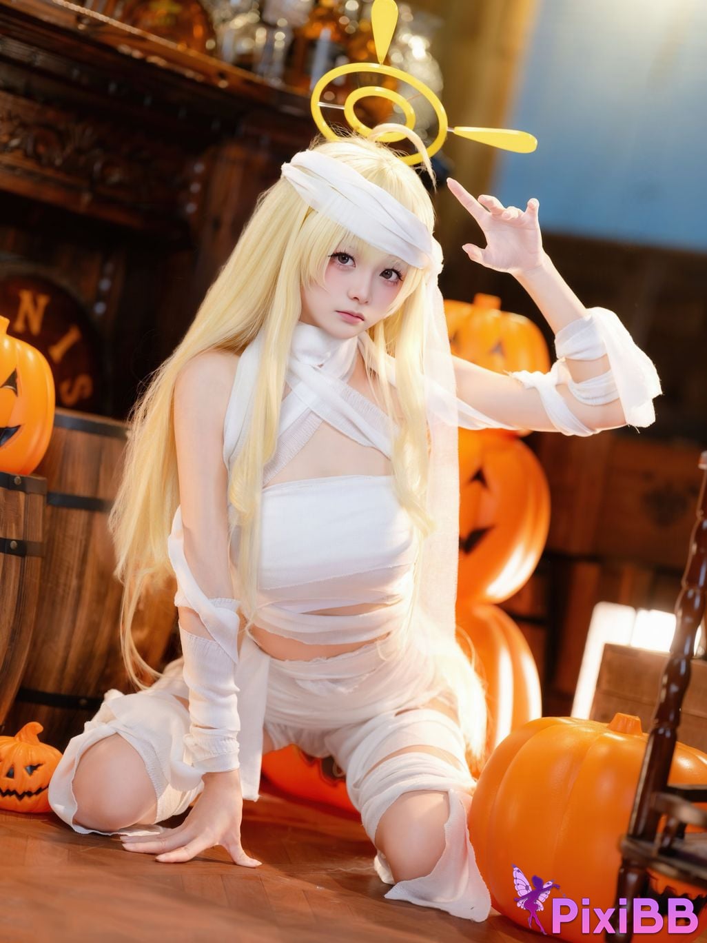 Cosplayer Jiuqi Meow What a nice view and Feisaki Halloween PixiBB.COM 047