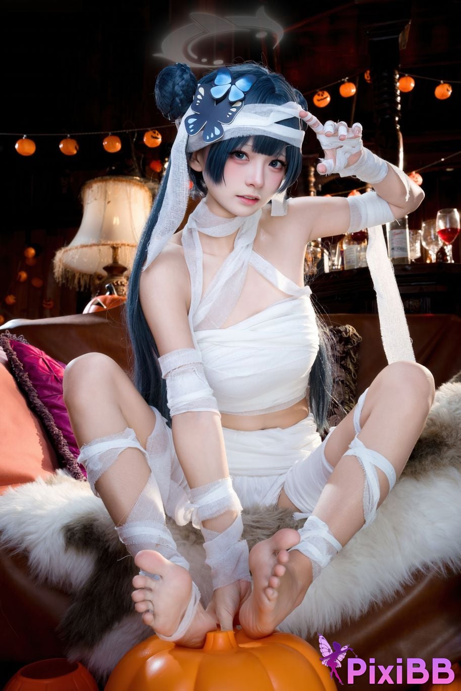 Cosplayer Jiuqi Meow What a nice view and Feisaki Halloween PixiBB.COM 048