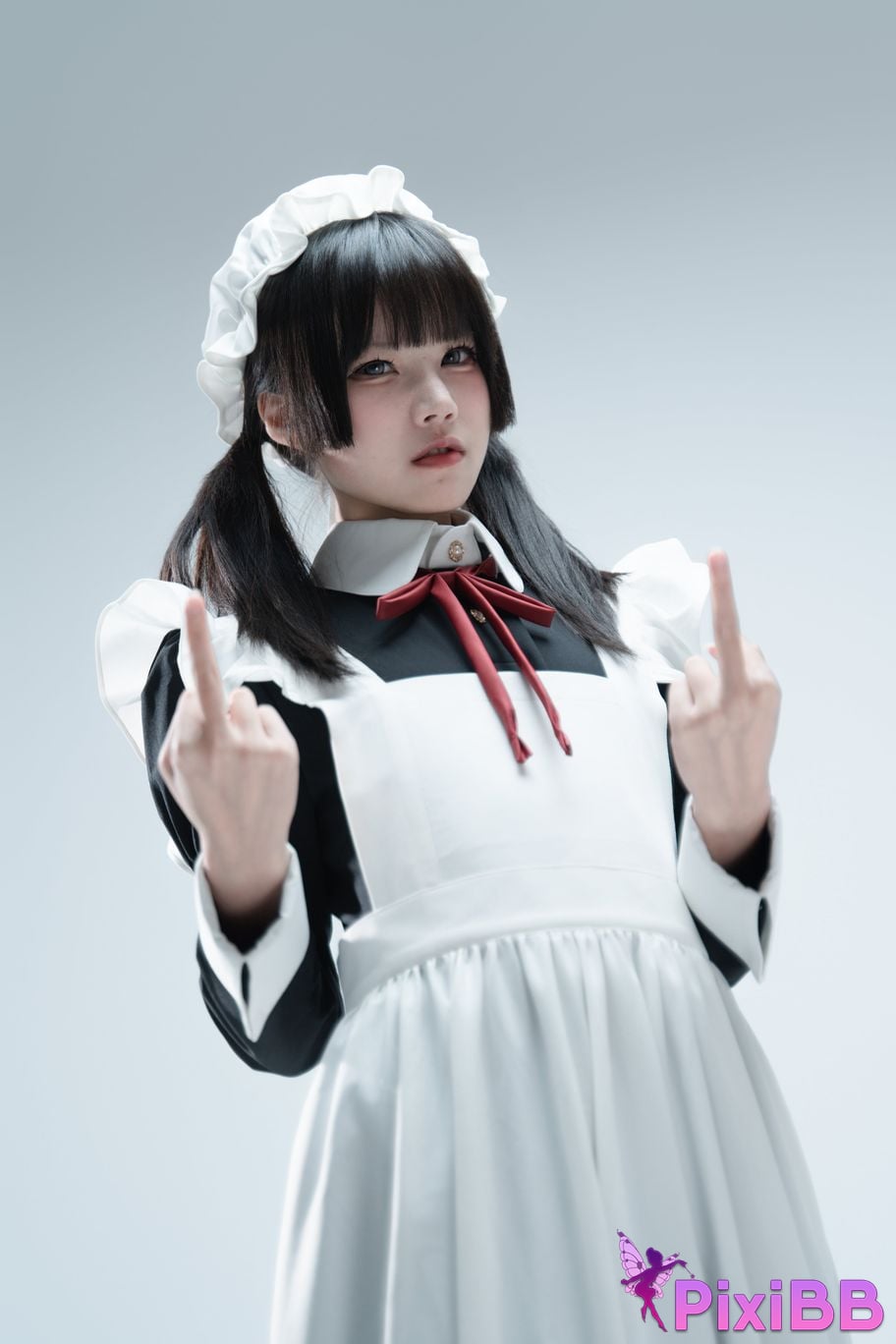 Cosplayer Shimizu Nagi Tsundere Maid Food Guide PixiBB.COM 012