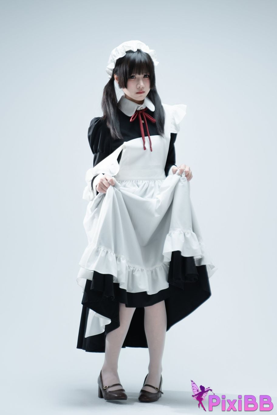 Cosplayer Shimizu Nagi Tsundere Maid Food Guide PixiBB.COM 085