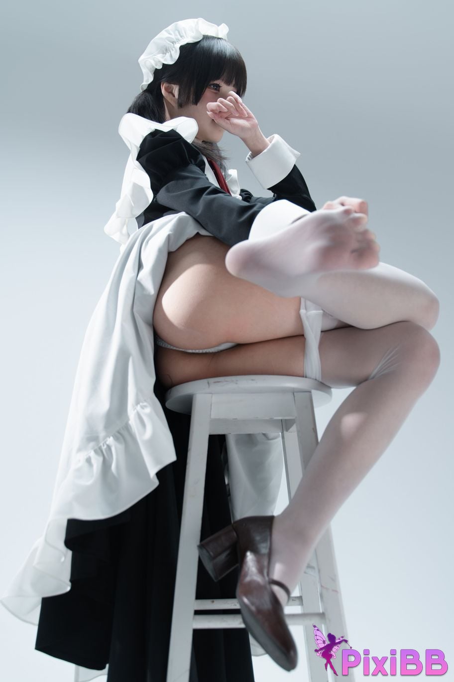Cosplayer Shimizu Nagi Tsundere Maid Food Guide PixiBB.COM 087