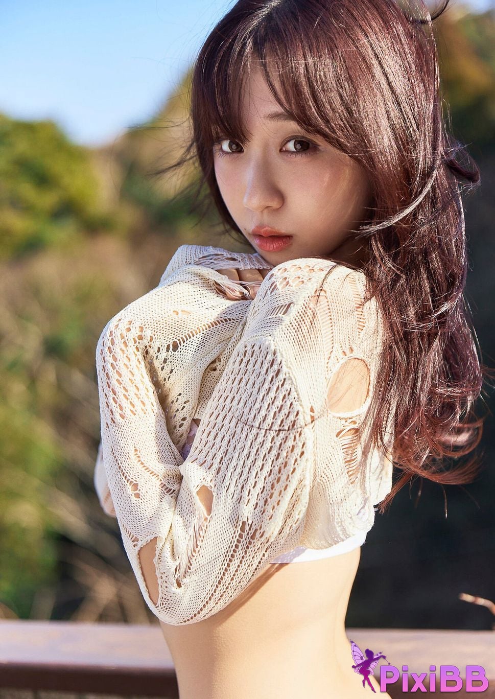 Japanese Idol Moe Iori Early summer capture plan Spisan gravure photo book PixiBB.COM 041