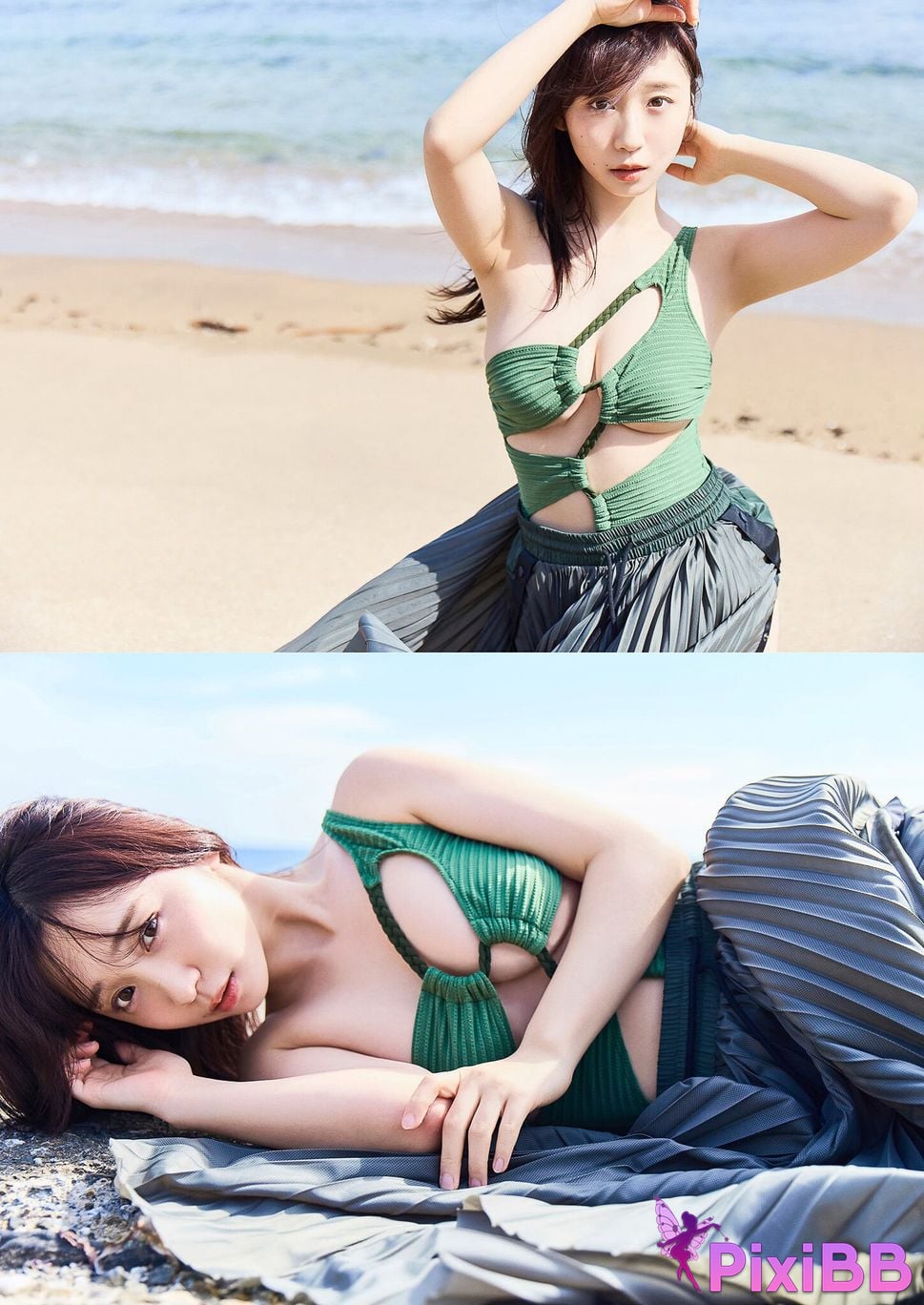 Japanese Idol Moe Iori Early summer capture plan Spisan gravure photo book PixiBB.COM 056