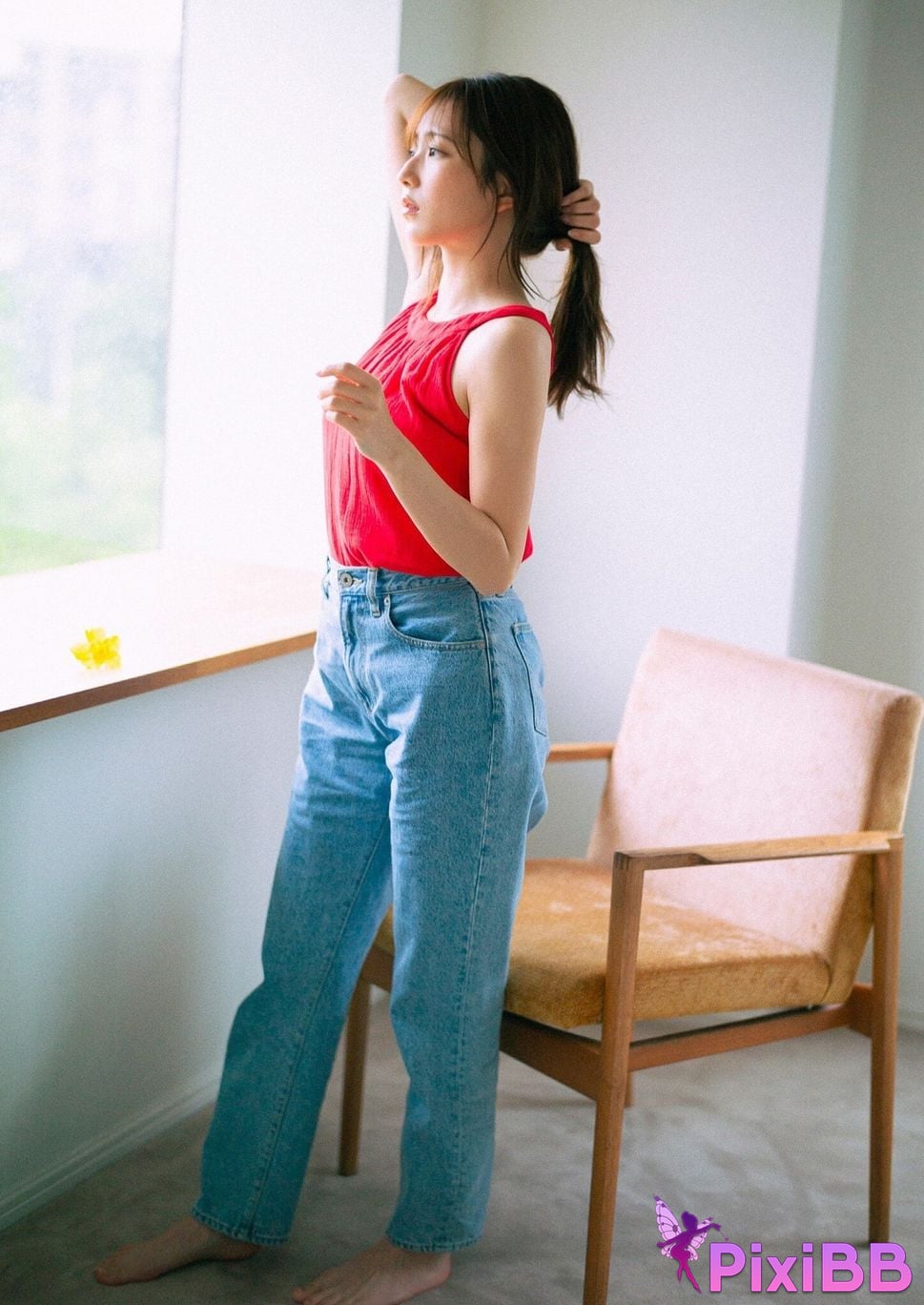 Japanese Idol Nagisa Aoyama Blue Line Spisan gravure photo book PixiBB.COM 010