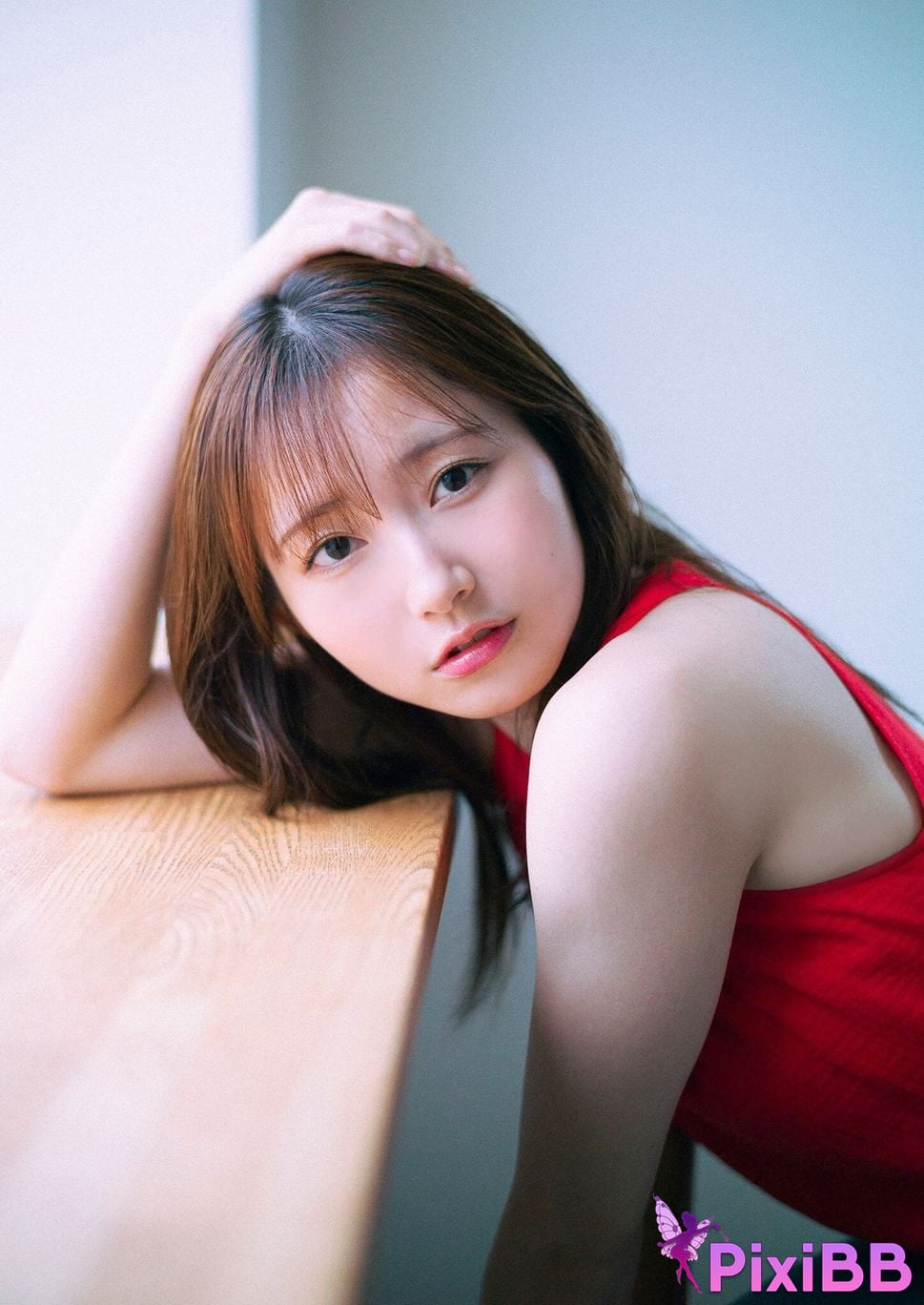 Japanese Idol Nagisa Aoyama Blue Line Spisan gravure photo book PixiBB.COM 012