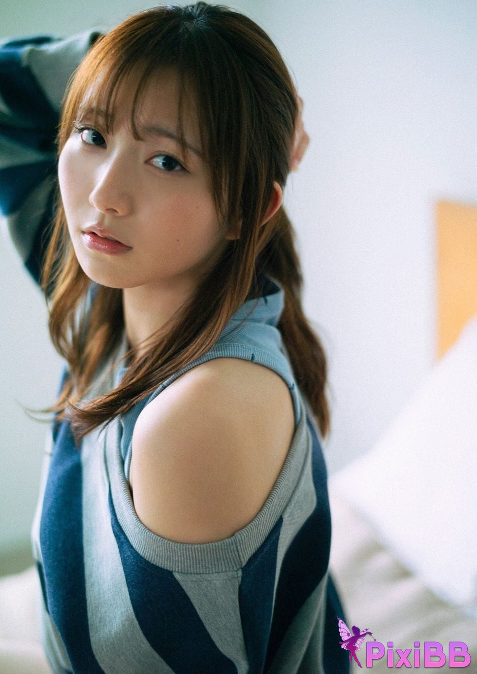 Japanese Idol Nagisa Aoyama Blue Line Spisan gravure photo book PixiBB.COM 017