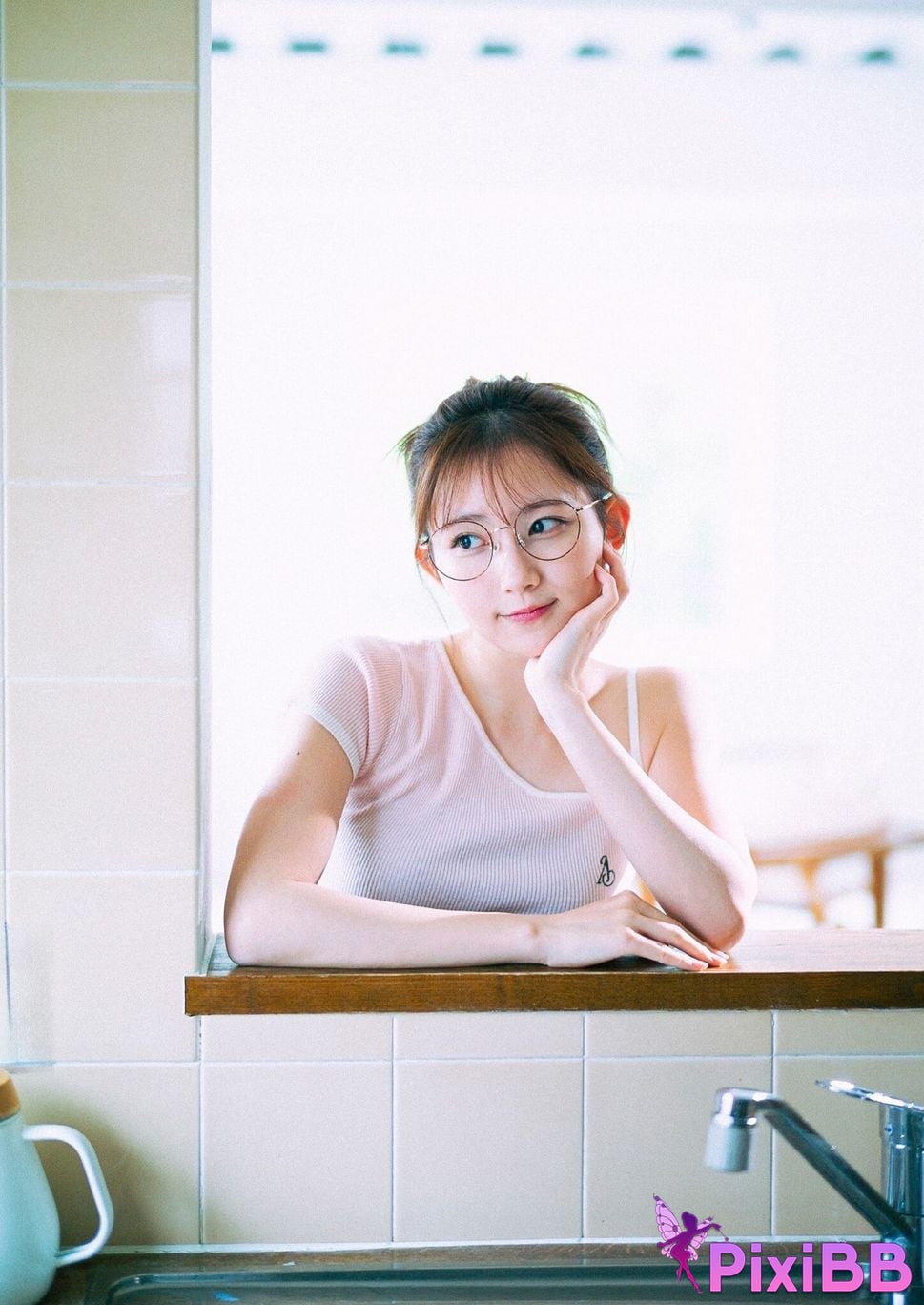 Japanese Idol Nagisa Aoyama Blue Line Spisan gravure photo book PixiBB.COM 023