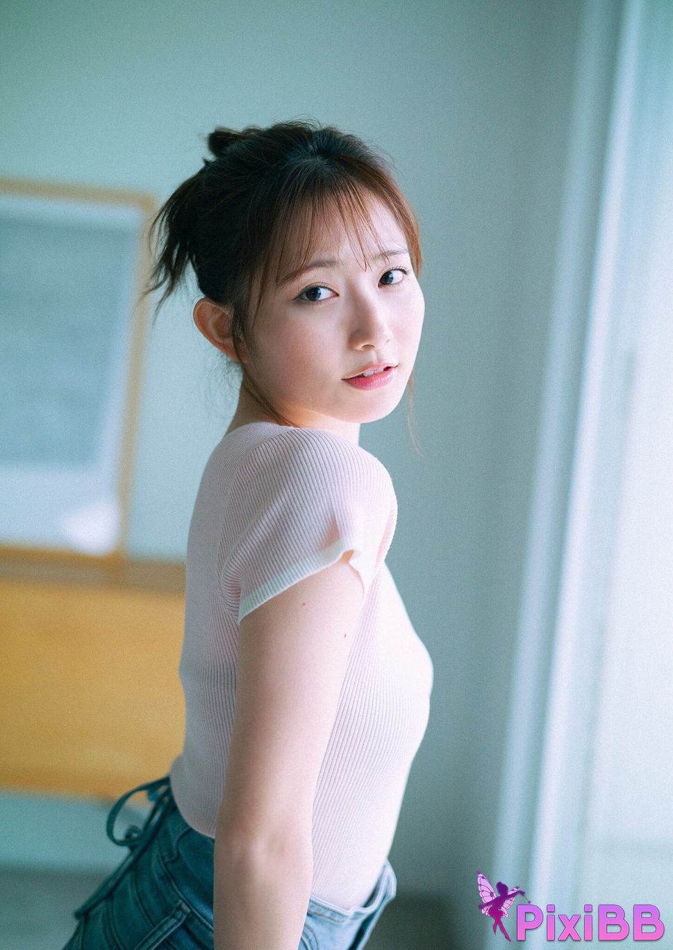 Japanese Idol Nagisa Aoyama Blue Line Spisan gravure photo book PixiBB.COM 026