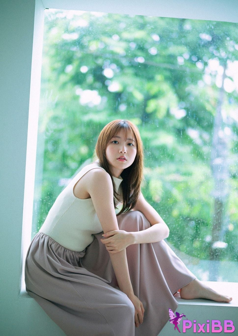 Japanese Idol Nagisa Aoyama Blue Line Spisan gravure photo book PixiBB.COM 038