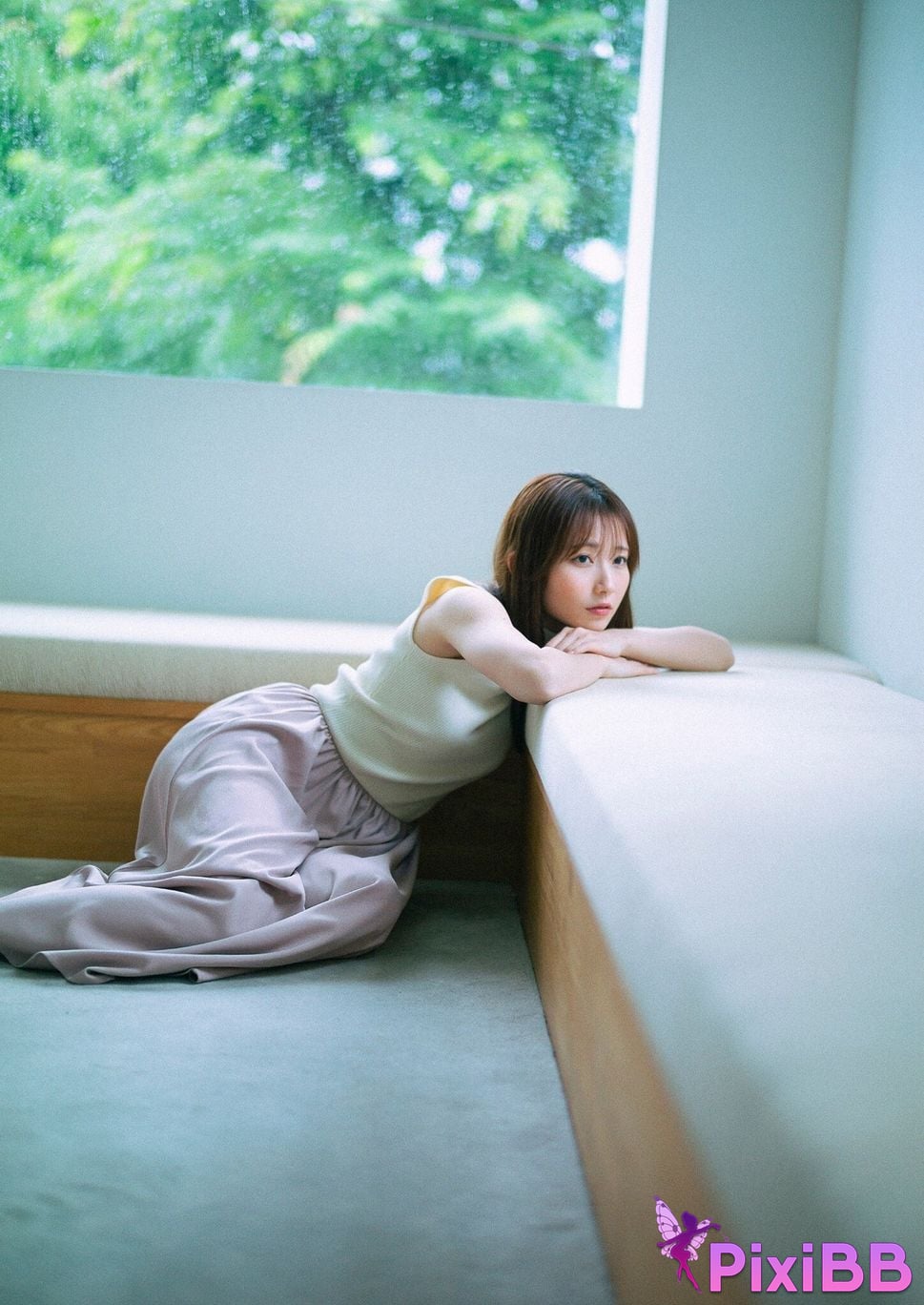 Japanese Idol Nagisa Aoyama Blue Line Spisan gravure photo book PixiBB.COM 042