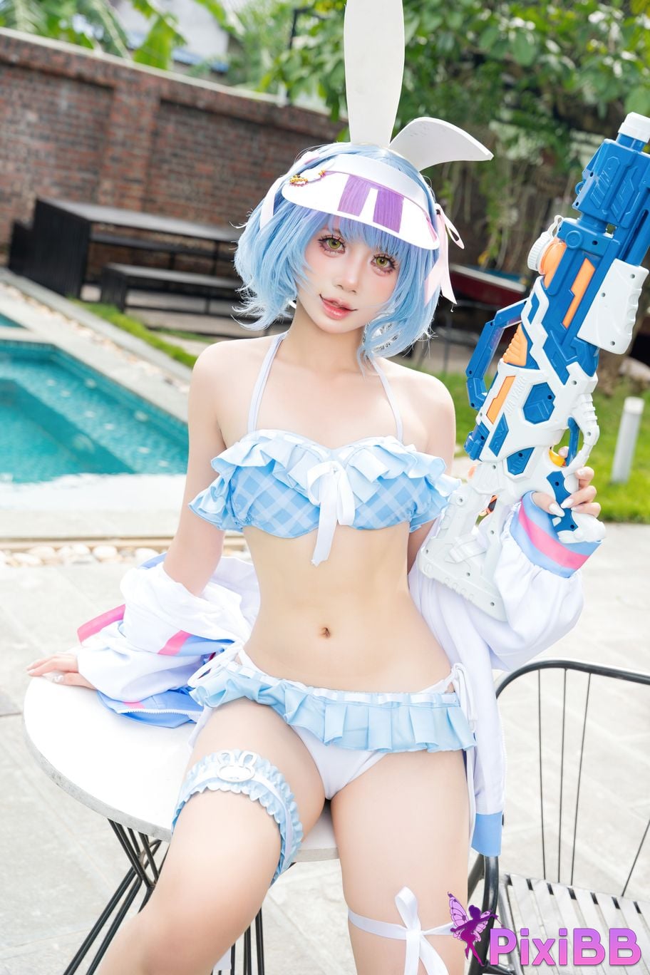 Cosplayer PoppaChan Pekora Summer PixiBB.COM 001