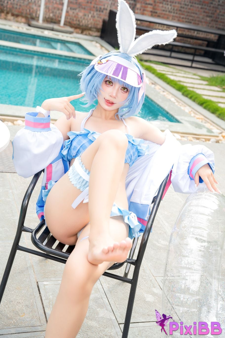 Cosplayer PoppaChan Pekora Summer PixiBB.COM 005