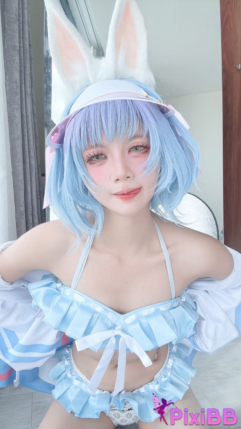 Cosplayer PoppaChan Pekora Summer PixiBB.COM 041