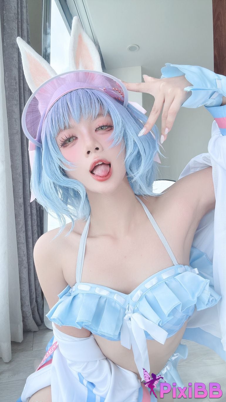 Cosplayer PoppaChan Pekora Summer PixiBB.COM 044