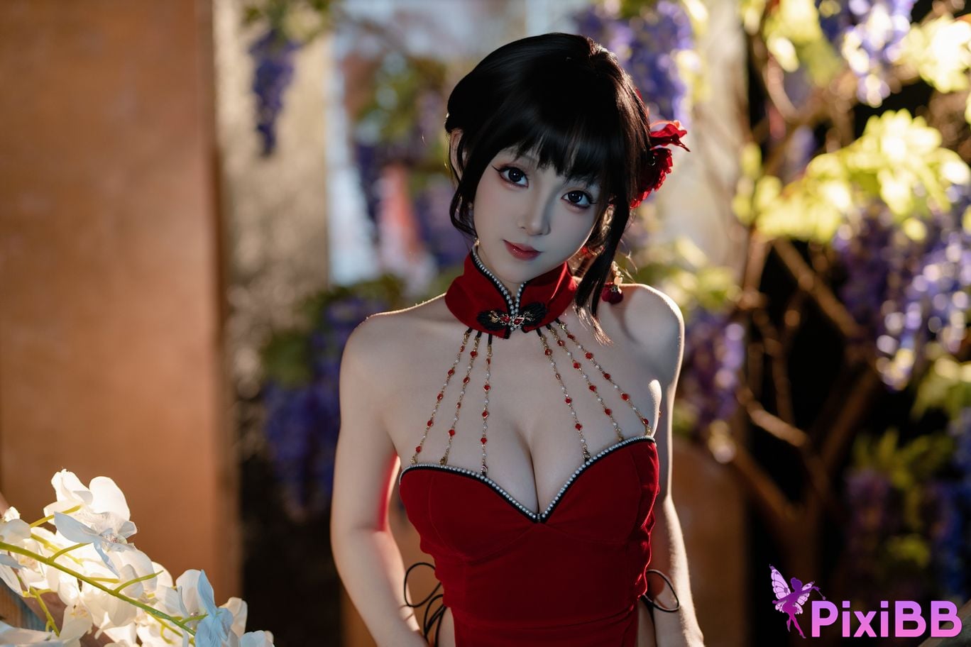 Cosplayer Bangni Bonnie New Years Day cheongsam PixiBB.COM 040