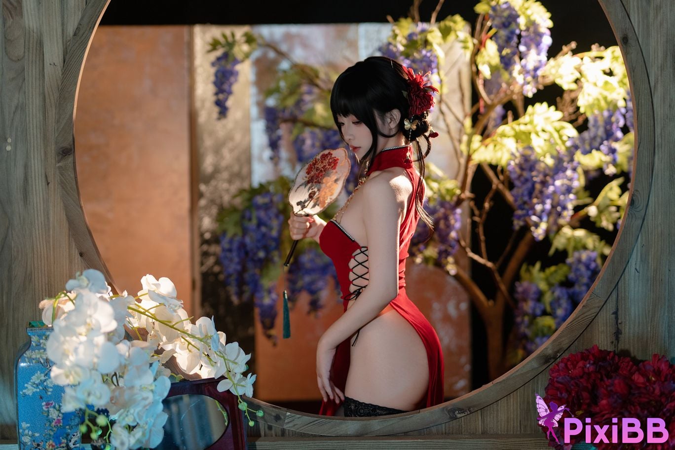 Cosplayer Bangni Bonnie New Years Day cheongsam PixiBB.COM 046